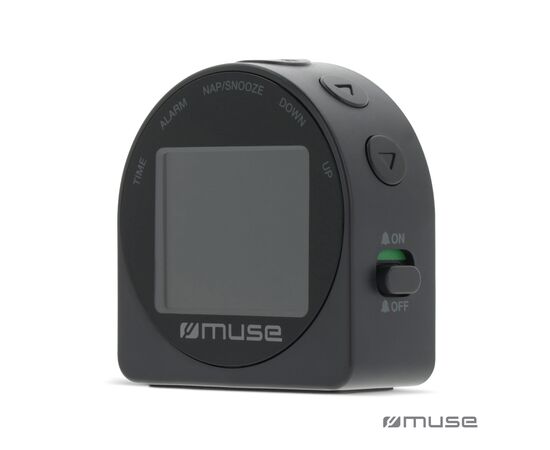 M-09 C | Muse Travel Alarm Clock Zwart - Muse LT45812-N0002