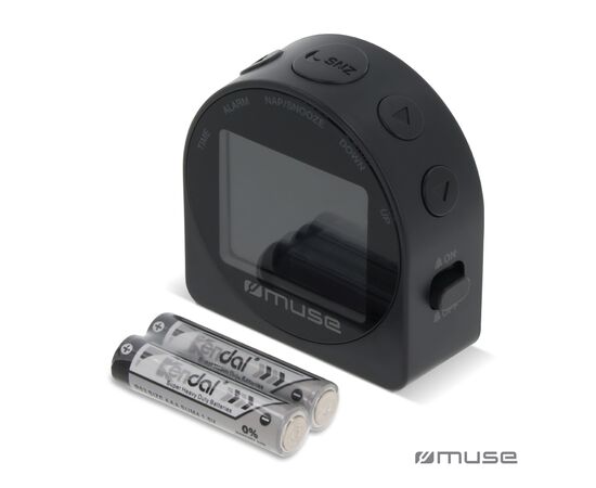 M-09 C | Muse Travel Alarm Clock Zwart - Muse LT45812-N0002