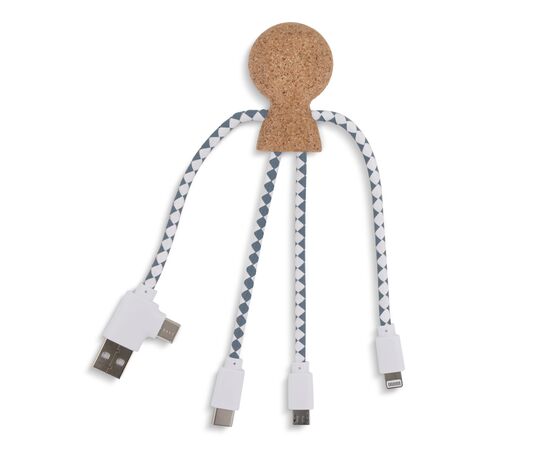 Xoopar Mr. Bio Cork Charging Cable Nature - Xoopar LT41017-N0094