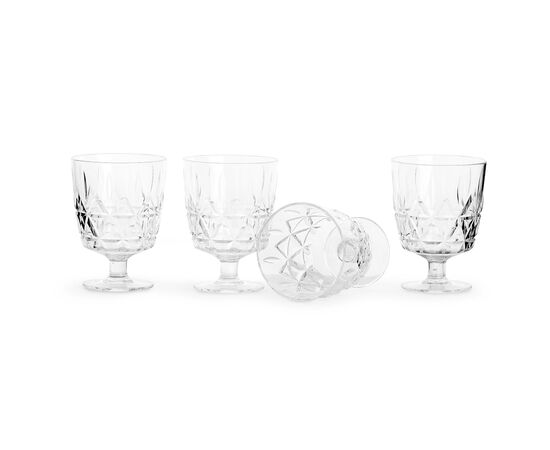 Sagaform Acryl picknickglas, 300ml 4er Set Transparent - Sagaform LT52116-N0004