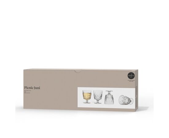Sagaform Acryl picknickglas, 300ml 4er Set Transparent - Sagaform LT52116-N0004