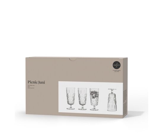 Sagaform Acryl Picknickglas hoch 200ml 4er Set Transparent - Sagaform LT52125-N0004
