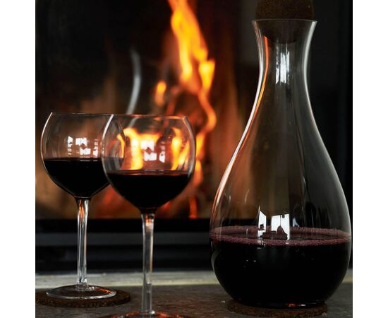 Sagaform Nature Carafe à vin avec bouchon en liège 2 liter Transparent - Sagaform LT52200-N0004