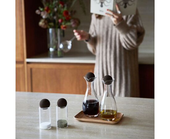 Sagaform Nature salt/pepper jars with cork stoppers 2 pcs. Transparent - Sagaform LT52202-N0004