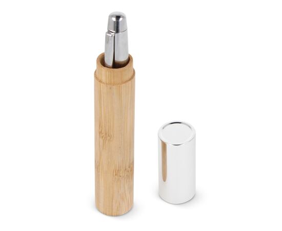 Metalen balpen bamboe in koker Natuur -  LT82172-N0094