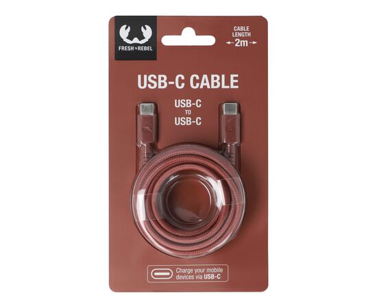 2UCC200 | Fresh 'Rebel USB-C Kabel 2.0m Hellrot - Fresh 'n Rebel LT49409-N0022