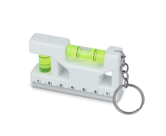 Mini porte-clés niveau à bulle Blanc -  LT99612-N0001