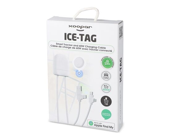 4034 - Xoopar Ice-Tag Kabel wird mit Find My Tracker geliefert Weiß - Xoopar LT41021-N0001
