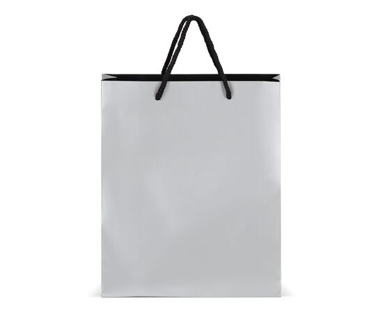 Papier Geschenktasche 24 x 10 x 30cm 200g/m² Silber -  LT91516-N0005