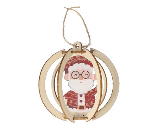 InSideOut Weihnachtsschmuck aus Holz 3er-Set Natur - InSideOut LT57400-N0094