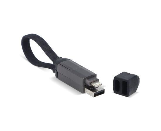 Câble multifonctionnel 4-en-1 OTG Porte-clés 60 W Noir -  LT95660-N0002