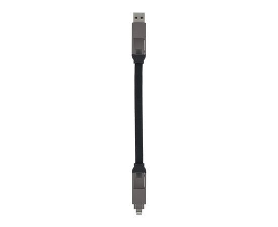 Câble multifonctionnel 4-en-1 OTG Porte-clés 60 W Noir -  LT95660-N0002