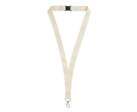 Lanyard coton biologique Écru -  LT90882-N0054