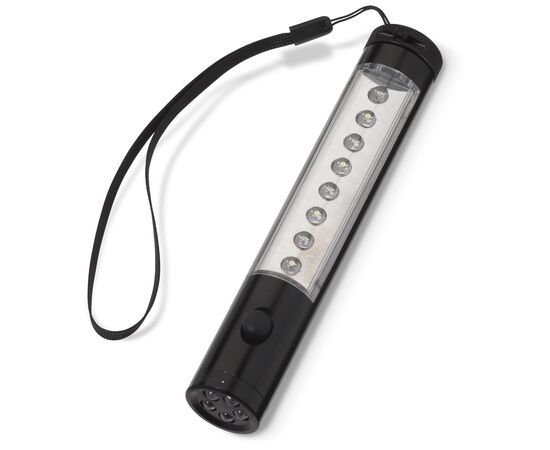 Lampe torche alu 5 + 8 LED avec aimant Noir -  LT90997-N0002