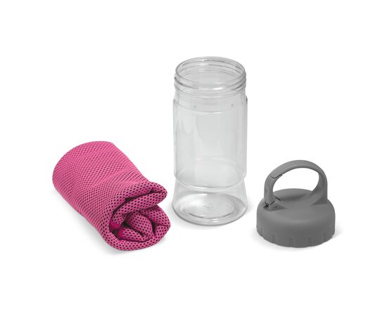 Fitness handdoek Donker roze -  LT91214-N0078