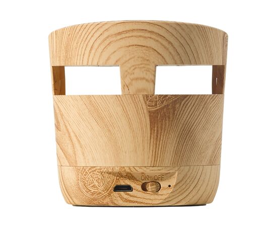 Houten look speaker 3W &amp; draadloos laadstation 5W Hout, Hout -  LT95093-N9393