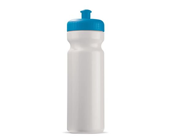 Sportbidon classic 750ml Wit, Lichtblauw -  LT98797-N0112