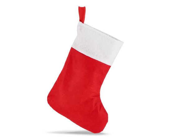Felt Christmas stocking 40 cm White, Red -  LT90274-N0121