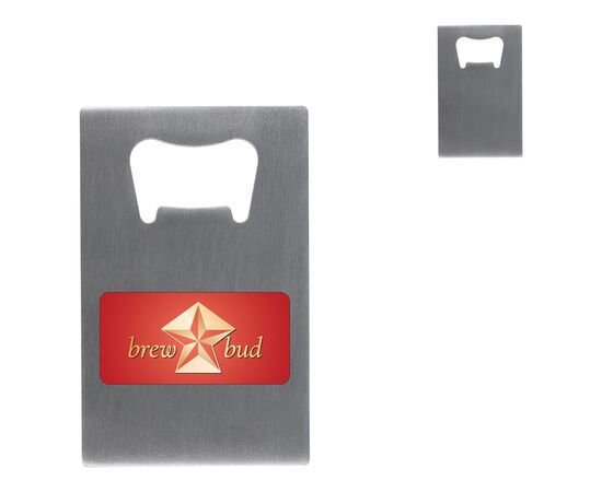 Ouvre-bouteille format carte de crédit Argent -  LT93101-N0005