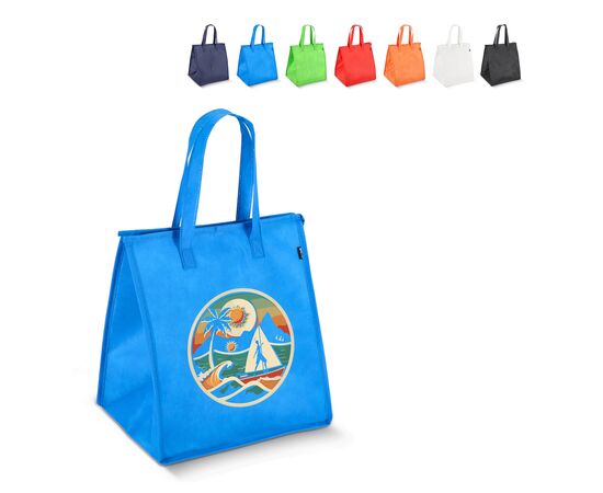 R-PET Cooler bag non-woven 33x 25.5 x 37cm 75g/m² White -  LT95391-N0001