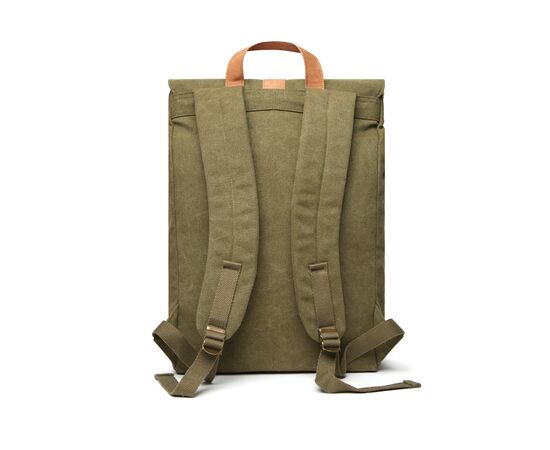 VINGA Bosler backpack GRS recycled canvas Green - Vinga 521018