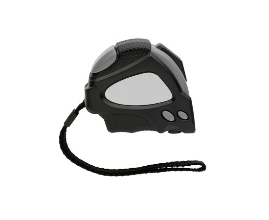 Auto-Stop-Maßband aus recyceltem Kunststoff, 3m/16mm Schwarz - XD Collection P112.161
