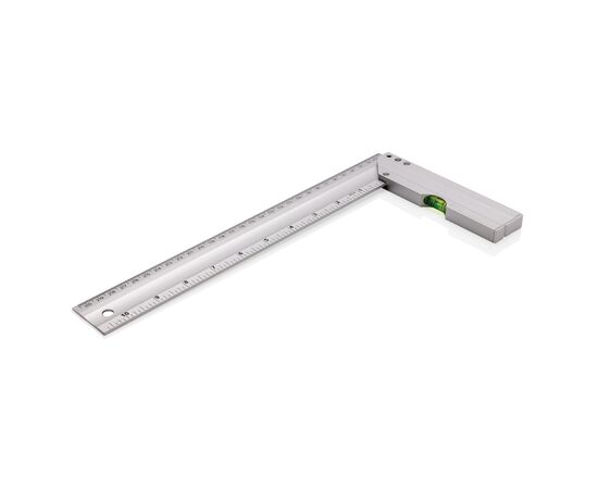 Lineal mit Wasserwaage Silber - XD Collection P112.402