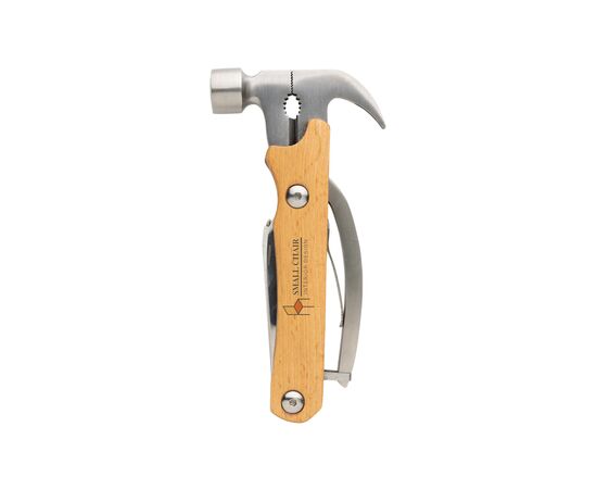 Wooden multi-tool hammer Brown - XD Collection P221.209
