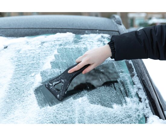 Polard RCS certified recycled plastic 3-in-1 ice scraper Black - XD Collection P239.001