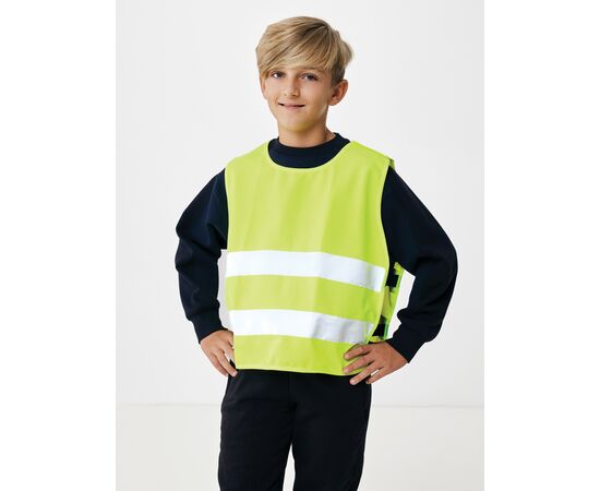 GRS recycled PET high-visibility safety vest 7-12 years Yellow - XD Collection P239.766
