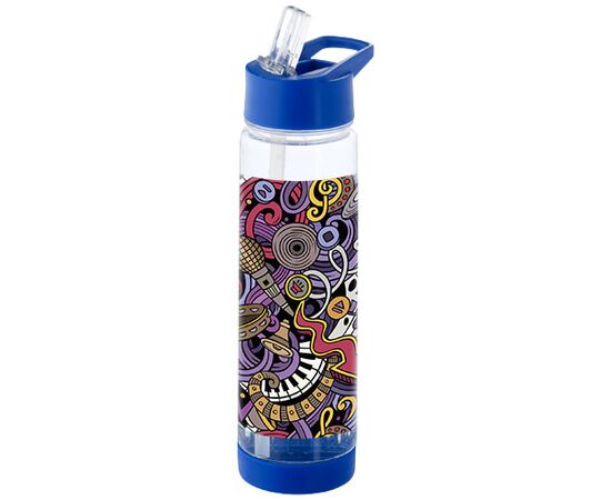 Tuttifrutti  740 ml Tritan&#8482; infuser drinkfles Transparant, Blauw - Unbranded 10031400
