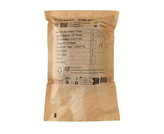 Set premiers secours taille poste en PU nubuck recyclé RCS Noir - XD Collection P265.401