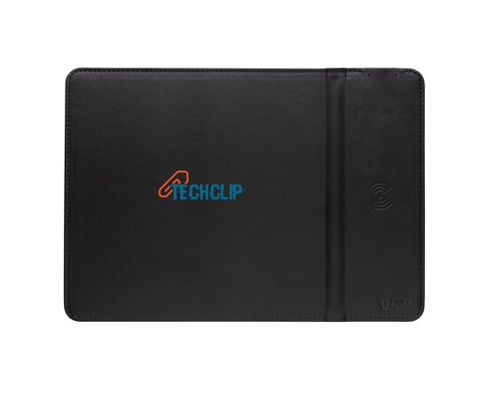 Swiss Peak RCS recyceltes 10W Wireless-Charging PU Mauspad Schwarz - Swiss Peak P300.241