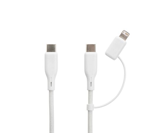 Set câble et chargeur 20W en PET recyclé RCS Boost Noir - XD Collection P301.2501