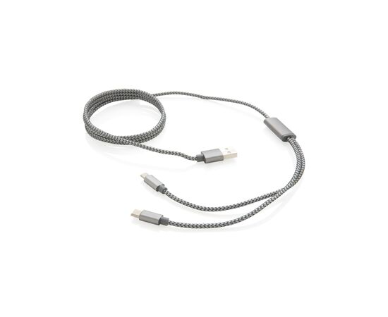 Câble tressé 3 en 1 Gris - XD Collection P302.232
