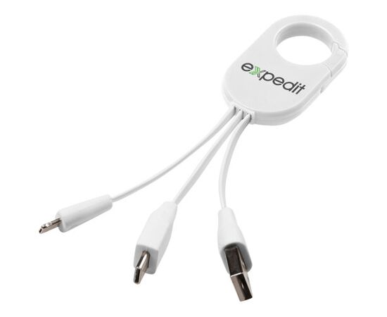 Câble de recharge 3-en-1 Troop Blanc - Unbranded 13499301