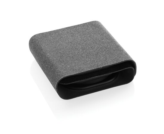 Chargeur sans fil 15W en plastique recyclé RCS Swiss Peak Gris, Noir - Swiss Peak P308.531