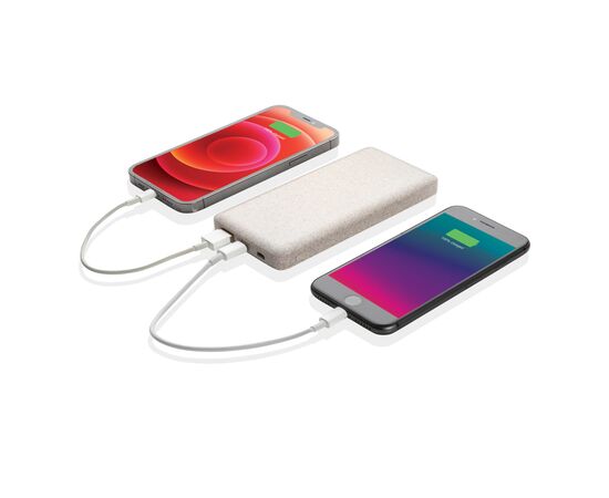 10.000 mah wheat straw powerbank Khaki - XD Collection P322.299