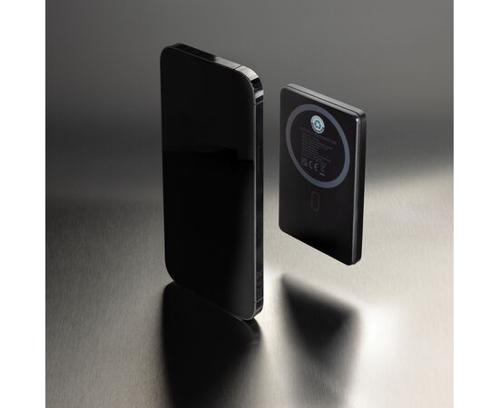 Orion RCS recycled aluminium 5000 mah 5W magnetic powerbank Black - XD Collection P322.6001
