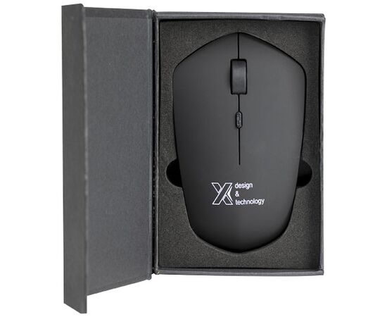 SCX.design O20 kabellose Maus mit Leuchtlogo Schwarz, Weiß - SCX.design 1PX01300