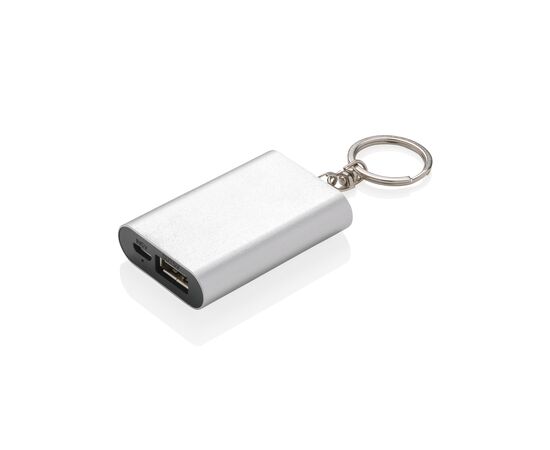 1.000 mAh keychain powerbank Silver - XD Collection P324.190
