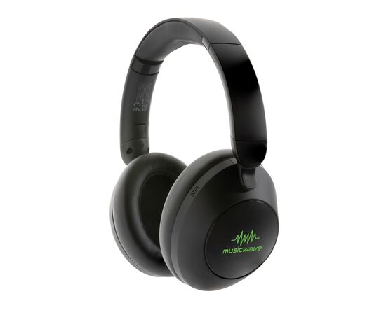 Casque audio ANC en plastique recyclé RCS Urban V Cupertino Noir - Urban Vitamin P329.571
