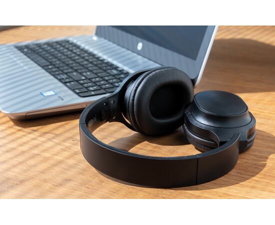 Casque sans fil pliable en plastique recyclé RCS Elite Noir - XD Collection P329.691