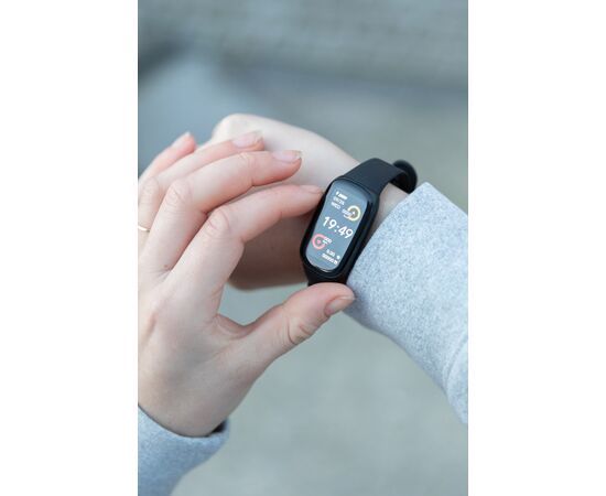 RCS recycled TPU  activity watch 1.47'' screen with HR Black - XD Collection P330.871