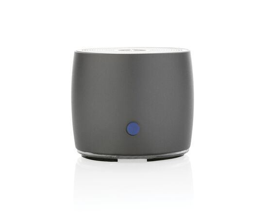 Swiss Peak RCS gerecycled aluminium 3W bass speaker Grijs - Swiss Peak P331.002