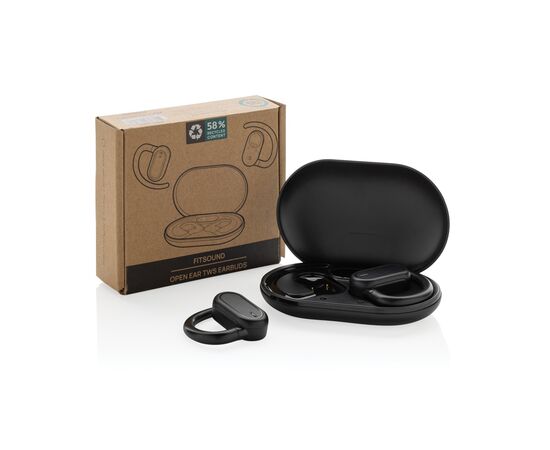 Écouteurs TWS à oreille ouverte en plastique RCS Fitsound Noir - XD Collection P331.1001