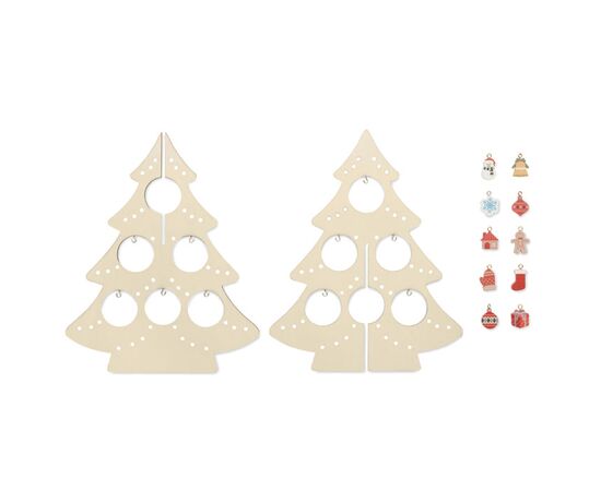 Wooden Xmas tree decoration Wood -  CX1510-40
