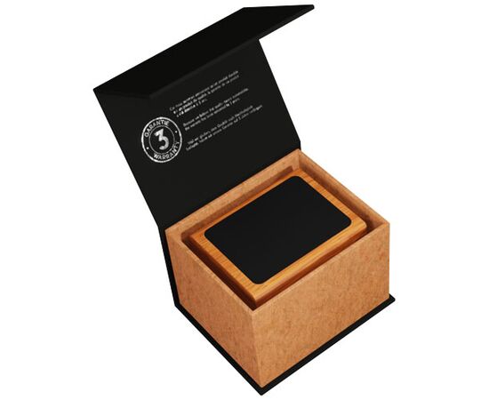 SCX.design O12 wooden light-up logo pencil holder with dual USB output Wood - SCX.design 1PX07771