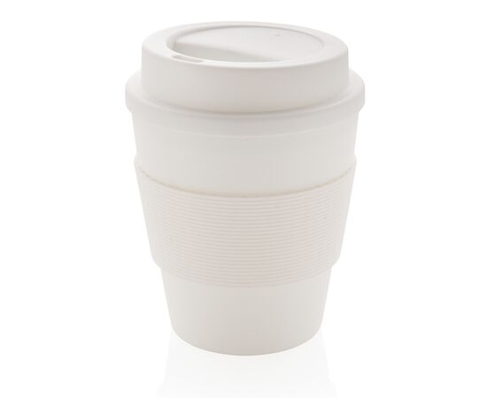 Mug en PP recyclable avec couvercle à vis 350ml Blanc - XD Collection P432.683