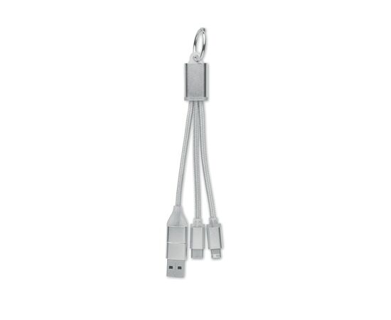 4in1 Ladekabel Typ-C Silber -  MO2141-14